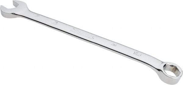Proto - 15mm 6 Point Combination Wrench - 15° Head Angle, 9-9/64" OAL, Steel, Chrome Finish - Apex Tool & Supply