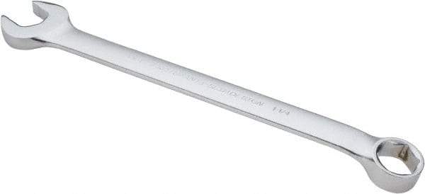 Proto - 1-1/4" 6 Point Combination Wrench - 15° Offset Angle, 16-59/64" OAL, Steel, Satin Finish - Apex Tool & Supply
