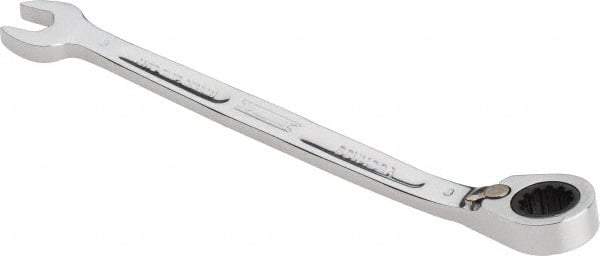 Proto - 8mm 12 Point Combination Wrench - 15° Head Angle, 5-7/16" OAL, Steel, Chrome Finish - Apex Tool & Supply