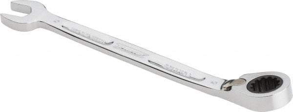 Proto - 10mm 12 Point Combination Wrench - 15° Head Angle, 5-29/32" OAL, Steel, Chrome Finish - Apex Tool & Supply