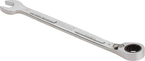 Proto - 11mm 12 Point Combination Wrench - 15° Head Angle, 6-29/64" OAL, Steel, Chrome Finish - Apex Tool & Supply