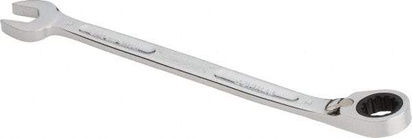 Proto - 14mm 12 Point Combination Wrench - 15° Head Angle, 8-49/64" OAL, Steel, Chrome Finish - Apex Tool & Supply