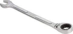 Proto - 24mm 12 Point Combination Wrench - 15° Head Angle, 13-5/16" OAL, Steel, Chrome Finish - Apex Tool & Supply