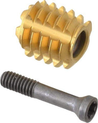 LMT - 3/8", 24 TPI, Carbide Replaceable Tip Thread Forming Tap Insert - TiCN Coated - Apex Tool & Supply