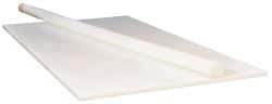 Made in USA - 1' Long, 3/8" Diam, ETFE Plastic Rod - ±0.2" Length Tolerance, +0.002 - 0.000" Diam Tolerance, Shore D-75 Hardness, Natural (Color) - Apex Tool & Supply