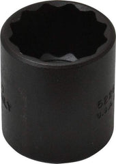 Proto - 13/16", 3/8" Drive, Standard Hand Socket - 12 Points, 1-7/16" OAL, Alloy Steel, Black Finish - Apex Tool & Supply