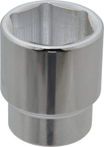 Proto - 1/2" Drive, Standard Hand Socket - 6 Points, 1-3/4" OAL, Alloy Steel, Chrome Finish - Apex Tool & Supply