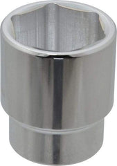 Proto - 1/2" Drive, Standard Hand Socket - 6 Points, 1-3/4" OAL, Alloy Steel, Chrome Finish - Apex Tool & Supply