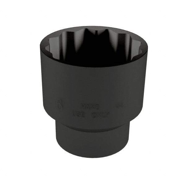 Proto - 1-7/16", 1/2" Drive, Standard Hand Socket - 12 Points, 2-1/8" OAL, Alloy Steel, Black Finish - Apex Tool & Supply