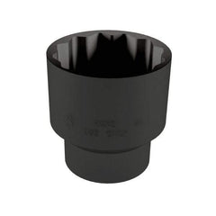 Proto - 1-7/16", 1/2" Drive, Standard Hand Socket - 12 Points, 2-1/8" OAL, Alloy Steel, Black Finish - Apex Tool & Supply