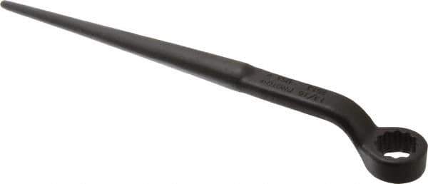 Proto - 13/16" 12 Point Spud Handle Box Wrench - Single End, 1-11/32" Head Diam x 5/8" Head Thickness, 12" OAL, Steel, Black Finish - Apex Tool & Supply