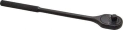 Proto - 3/8" Drive Pear Head Ratchet - Black Oxide Finish, 11" OAL, 24 Gear Teeth - Apex Tool & Supply