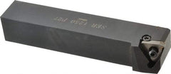 Hertel - External Thread, Right Hand Cut, 1-1/4" Shank Width x 1-1/4" Shank Height Indexable Threading Toolholder - 7" OAL, 27ER Insert Compatibility, HSE Toolholder, Series HSER - Apex Tool & Supply
