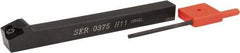 Hertel - External Thread, Right Hand Cut, 3/8" Shank Width x 3/8" Shank Height Indexable Threading Toolholder - 4" OAL, 11ER Insert Compatibility, HSE Toolholder, Series HSER - Apex Tool & Supply
