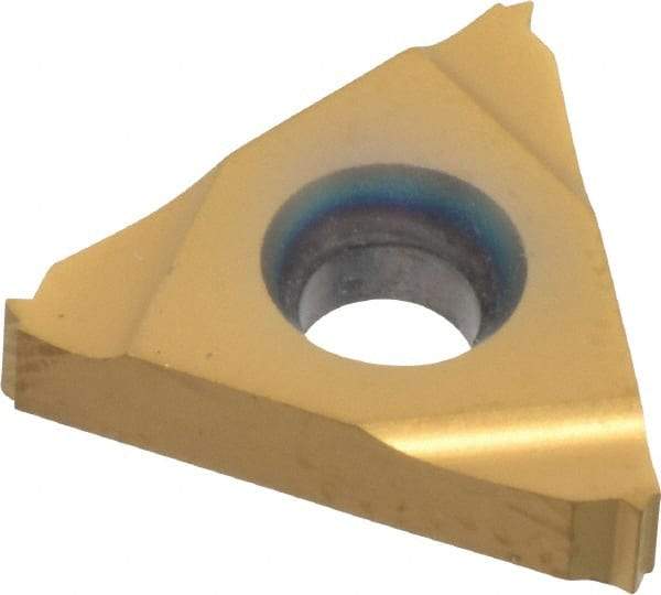 Hertel - 16ER External Right Hand 32 UN Laydown Threading Insert - Grade HG630TR, TiC/TiN Coated Carbide - Apex Tool & Supply