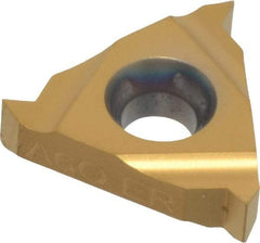 Hertel - 16ER External Right Hand 48-16 Partial Profile 60° Laydown Threading Insert - Grade HG330TR, TiC/TiN Coated Carbide - Apex Tool & Supply