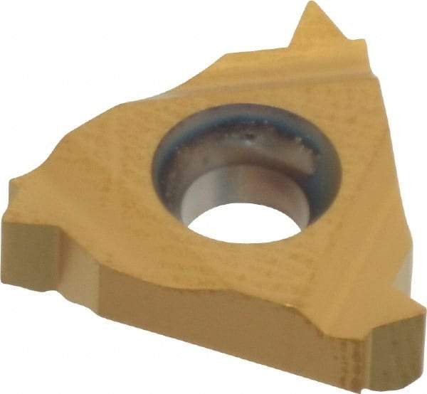 Hertel - 16IR Internal Right Hand 10 UN Laydown Threading Insert - Grade HG330TR, TiC/TiN Coated Carbide - Apex Tool & Supply