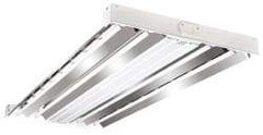 Cooper Lighting - 4 Lamps, 32 Watts, Fluorescent, High Bay Fixture - 48-7/16" Long x 2-15/32" High x 19-17/32" Wide, 120/208/240/277 Volt, Steel Housing - Apex Tool & Supply