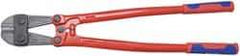 Knipex - 24" OAL, 35mm Jaw Length x 80.5mm Jaw Width, Bolt Cutter Pliers - Standard Head, Steel Tube, Power-Coated Handles - Apex Tool & Supply