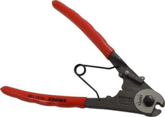 Knipex - 6" OAL, Cable Cutter - 6mm Jaw Length x 24mm Jaw Width, Standard Head, Ergo Dual Component Handle - Apex Tool & Supply