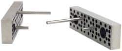 Kurt - 8" Jaw Width, 2.2" Jaw Height, 1.075" Jaw Thickness, 3-in-1 Plate, Vise Jaw Set - Steel, 2 Jaws, Steel, Bolt On, Hard Jaws, 8 Kurt Vise Compatibility - Apex Tool & Supply
