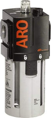 ARO/Ingersoll-Rand - 1/2" NPT, 150 Max psi Standard Modular Lubricator - Polycarbonate Bowl, Aluminum Body, 156 CFM, 125°F Max Temp, 2.76" Long x 2.87" Wide x 7.08" High - Apex Tool & Supply