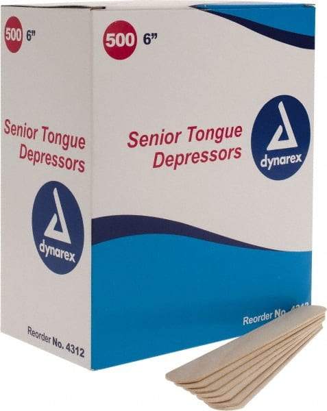 Medique - Tongue Depressor - 6 Inches Long x 3/4 Inches Wide - Apex Tool & Supply