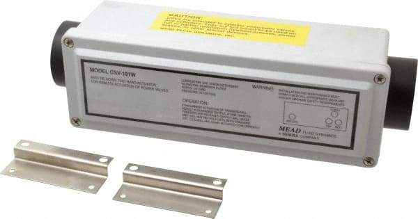 Mead - 1/8" NPTF Wash Down Two Hand Control Valve - 1 CV Rate, 60 CFM, 120 Max psi - Apex Tool & Supply