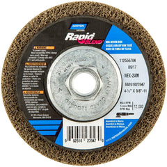 Norton - Deburring Wheels Wheel Type: 27 Wheel Diameter (Inch): 4.5 - Apex Tool & Supply