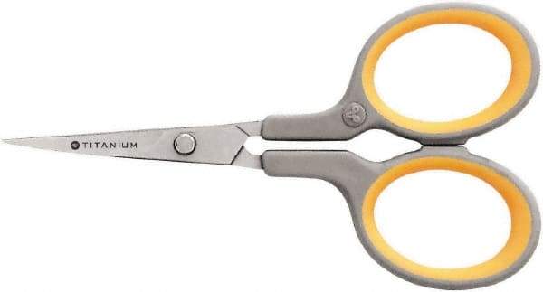 Westcott - 1-13/64" LOC, 4" OAL Stainless Steel Standard Standard - Plastic Straight Handle, For General Purpose Use - Apex Tool & Supply