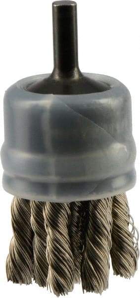 Osborn - 1" Brush Diam, Knotted, End Brush - 20,000 Max RPM - Apex Tool & Supply