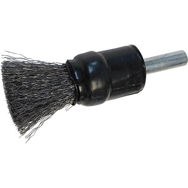 Osborn - 1/2" Diam Steel Bridled Crimped End Brush - Apex Tool & Supply