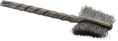 Osborn - 5/8" Diam Flat Steel Tube Brush - 0.005" Filament Diam, 5/8" Brush Length, 2-1/4" OAL, 1/8" Diam Shank - Apex Tool & Supply