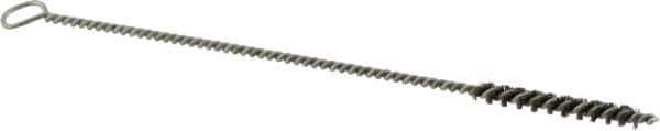 Osborn - 3/16" Diam Helical Steel Tube Brush - Single Spiral, 0.004" Filament Diam, 1-1/2" Brush Length, 7" OAL, 0.094" Diam Shank - Apex Tool & Supply