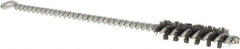 Osborn - 1/2" Diam Helical Steel Tube Brush - Single Spiral, 0.006" Filament Diam, 2" Brush Length, 8" OAL, 0.221" Diam Shank - Apex Tool & Supply