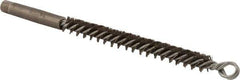 Osborn - 1/2" Diam Helical Steel Tube Brush - Double Spiral, 0.01" Filament Diam, 4-1/2" Brush Length - Apex Tool & Supply
