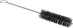 Osborn - 3/4" Diam Helical Nylon Tube Brush - 0.012" Filament Diam, 3" Brush Length, 8-3/4" OAL, 1/8" Diam Shank - Apex Tool & Supply