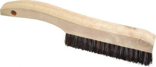 Osborn - 4 Rows x 18 Columns Tampico Plater's Brush - 5-1/4" Brush Length, 10" OAL, 1" Trim Length, Wood Shoe Handle - Apex Tool & Supply