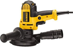 DeWALT - 5" Max Disc, 3,700 RPM, Electric Handheld Disc Sander - 120 Volts, Includes Wrench, 5" H&L Pad & Dust Shroud - Apex Tool & Supply