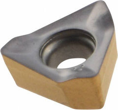 Iscar - HM390 TKCT0703 TR Grade IC808 Carbide Milling Insert - TiAlN/AlTiN/TiN Finish, 0.124" Thick, 0.228" Inscribed Circle, 0.51mm Corner Radius - Apex Tool & Supply
