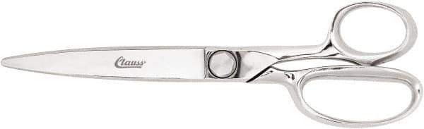 Clauss - 7" LOC, 10" OAL Trimmers - Steel Handle, For Paper, Fabric - Apex Tool & Supply