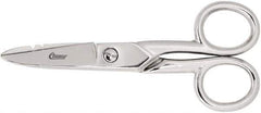 Clauss - 2" LOC, 5-1/4" OAL Scissors - Steel Handle, For Paper, Fabric - Apex Tool & Supply