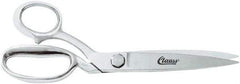 Clauss - 6" LOC, 10" OAL Trimmers - Left Hand, Steel Handle, For Paper, Fabric - Apex Tool & Supply