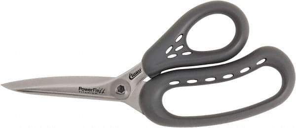 Clauss - 5" LOC, 8" OAL Titanium Shears - Plastic Handle, For Paper, Fabric - Apex Tool & Supply