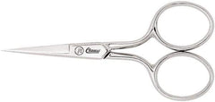 Clauss - 1" LOC, 3-1/2" OAL Scissors - Steel Handle, For Paper, Fabric - Apex Tool & Supply