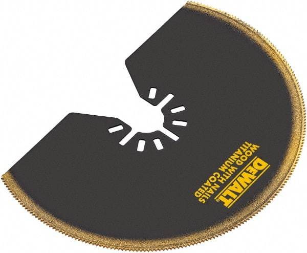 DeWALT - Titanium Head Rotary & Multi-Tool Semicircle Blade - Universal Fitment for Use on All Major Brands (No Adapter Required) - Apex Tool & Supply