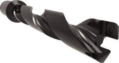 Allied Machine and Engineering - Series 29, 29 to 32mm Diam, 1-1/4" Diam Straight Shank with Flange, Helical Flute Spade Drill - 6-19/64" Max Depth, 7-29/32" Body Length, 10-3/16" OAL, Standard Length, Through Coolant - Apex Tool & Supply