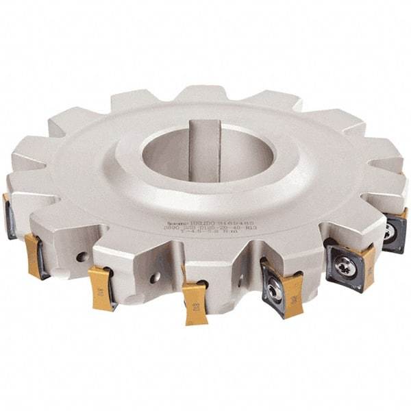 Iscar - Arbor Hole Connection, 0.3543" Cutting Width, 1.2992" Depth of Cut, 125mm Cutter Diam, 1.5748" Hole Diam, 14 Tooth Indexable Slotting Cutter - S890 SSB-13 Toolholder, S890 SNMU 1305PN Insert - Apex Tool & Supply