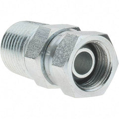 Value Collection - Steel Industrial Pipe Straight Swivel Adapter - FNPSM x MNPTF - Apex Tool & Supply
