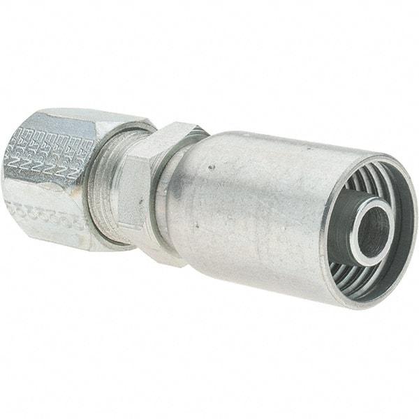 Value Collection - Male Steel Hydraulic Hose Flareless Tube Rigid Ermeto 7000 Series - -8 Hose Size, 1/2" Hose Diam - Apex Tool & Supply